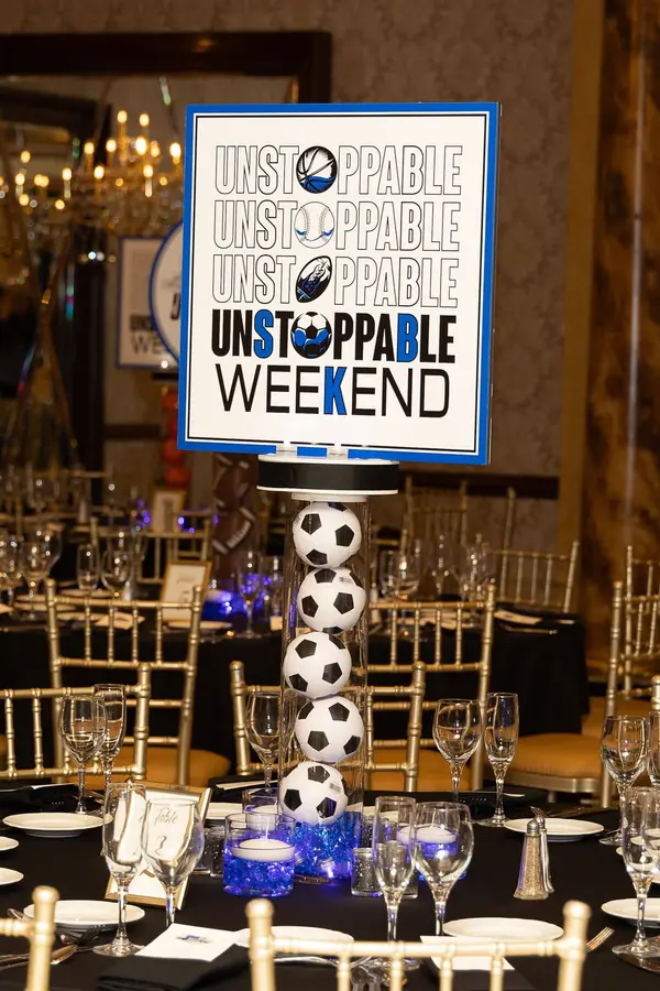 LED Sports Themed Logo Centerpiece