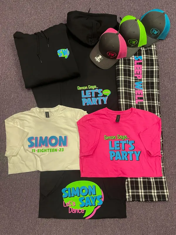 Neon Themed Bar Mitzvah Swag