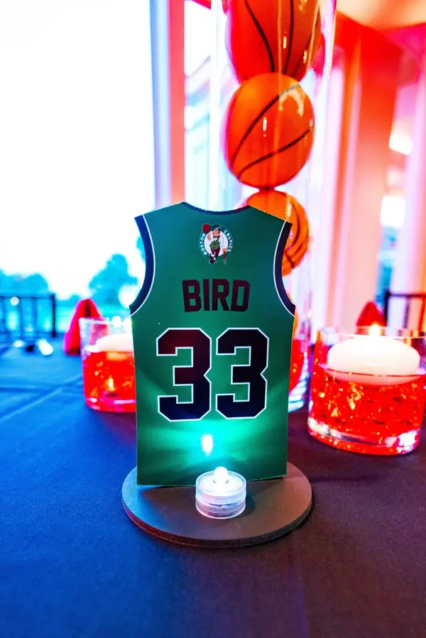 Basketball Jersey Table Sign