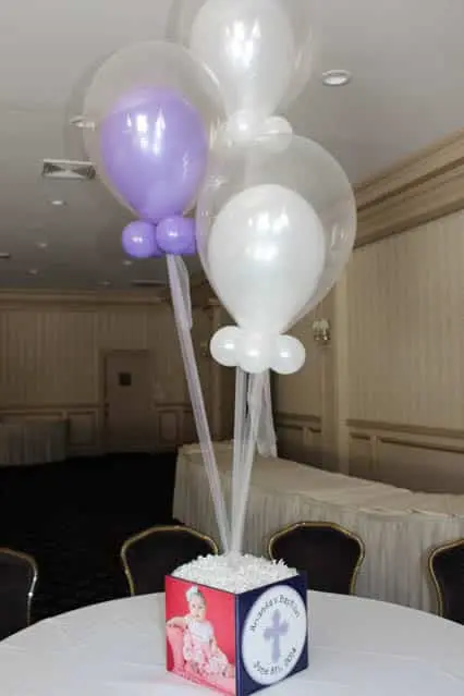 Baptism Photo Cube Centerpiece