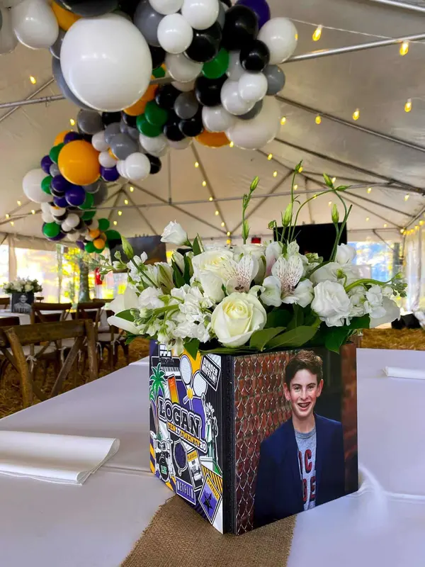 Photo Cube with Florals