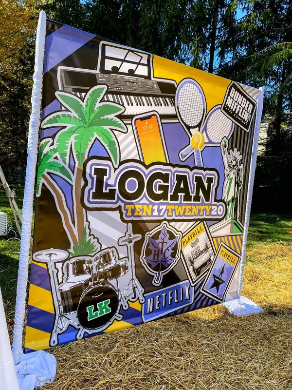 Grafitti Themed Backdrop