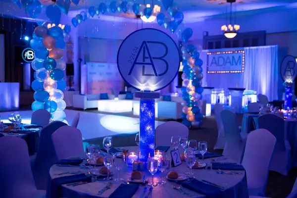 Bar Mitzvah Logo Centerpiece
