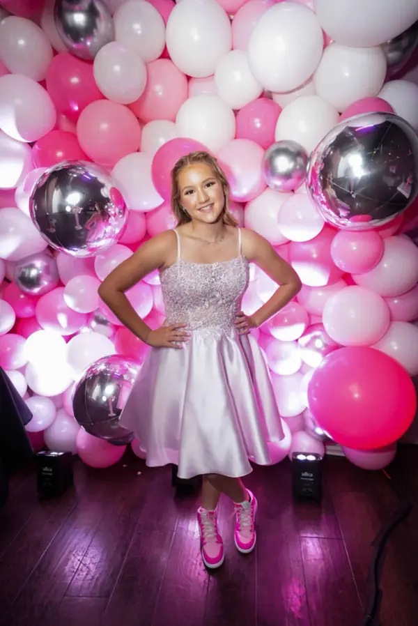 Pink LED Balloon Wall