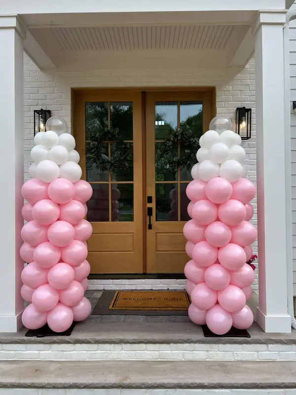 Baby Bottle Balloon Columns