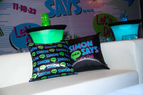 Neon Bat Mitzvah Pillows