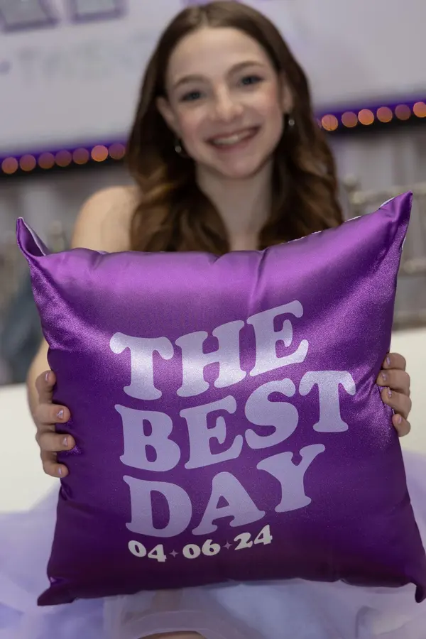 Taylor Swift Themed Bat Mitzvah Pillow