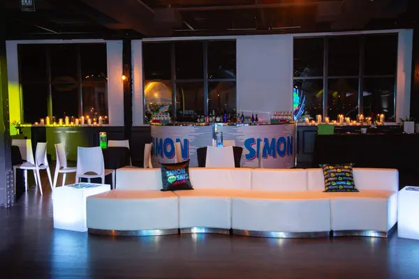 Neon Themed Bar Mitzvah Lounge