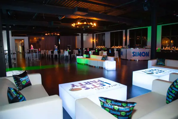 Neon Themed Bar Mitzvah Lounge