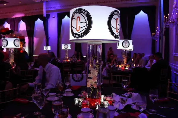 Bar Mitzvah Lampshade Centerpiece