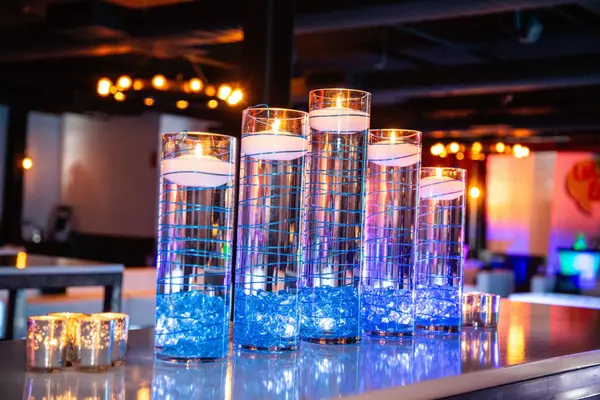 Blue LED Wire Centerpiece