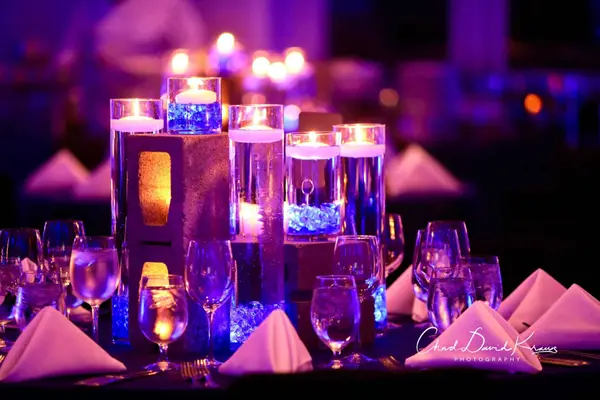 LED Cinder Block Centerpieces