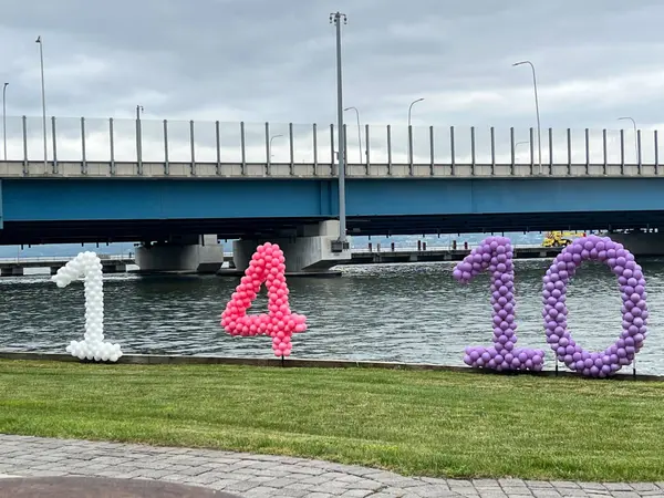 Balloon Numbers Sculpture