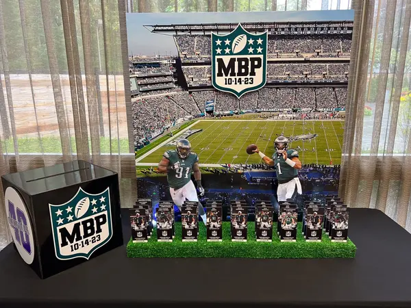 Eagles Stadium Seating Card Display