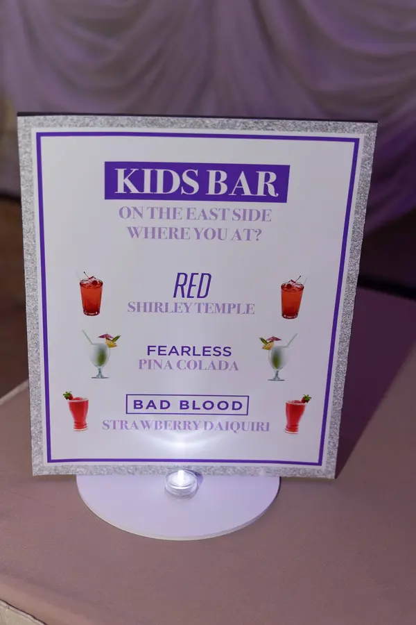 Taylor Swift Signature Drinks Sign