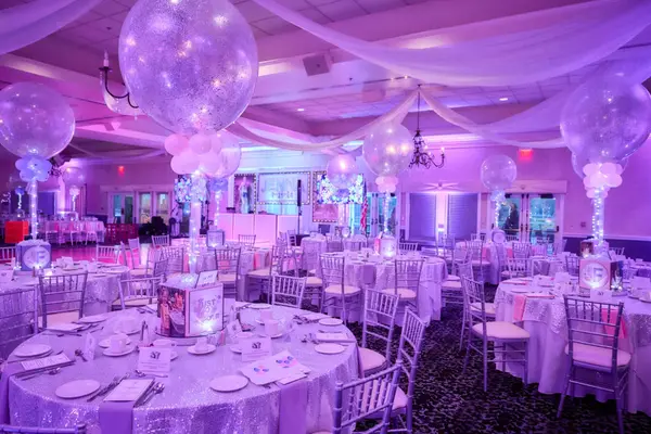 Pink and Lavender Uplighting