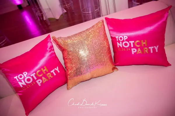 Hot Pink Logo Pillows