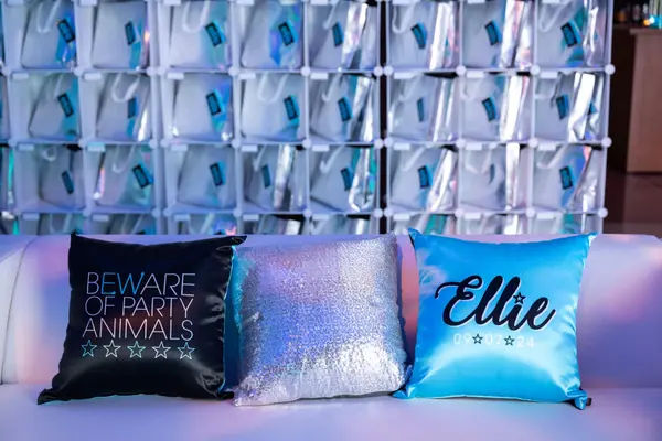 Lounge Slogan Logo Pillows