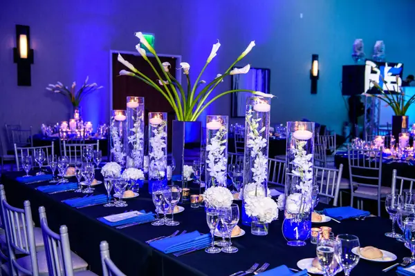 Callalily and Orchid Centerpiece