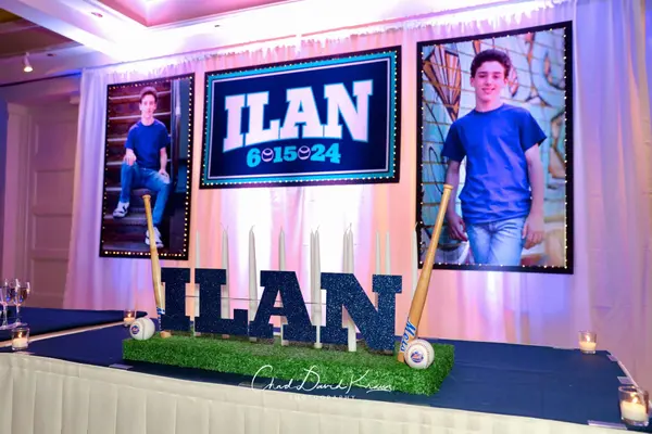 Baseball Theme Bar Mitzvah Sign