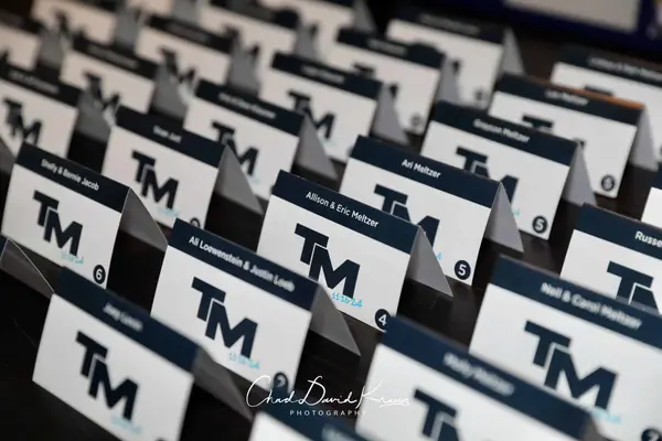 Initial Fold Over Place Cards