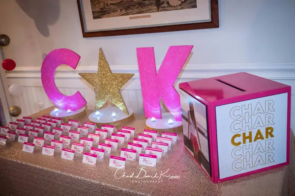 Glitter Initial Display