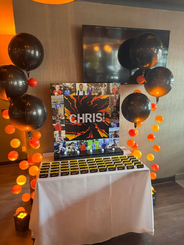 Fire Theme Seating Display