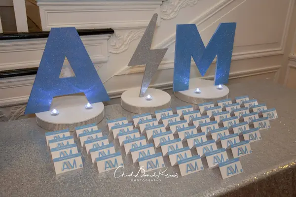 Glitter Initials Entrance Sign