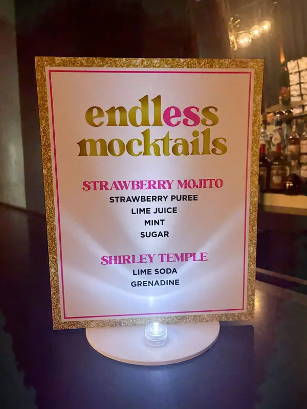 Mocktail Bat Mitzvah Sign