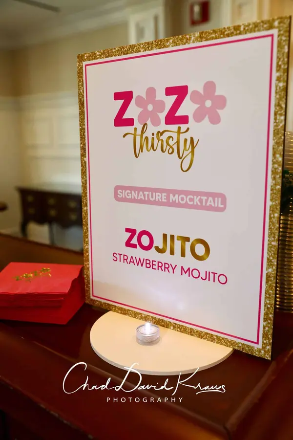 Bat Mitzvah Mocktail Sign