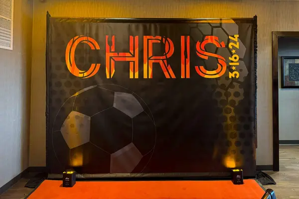 Fire Themed Photo Backdrop