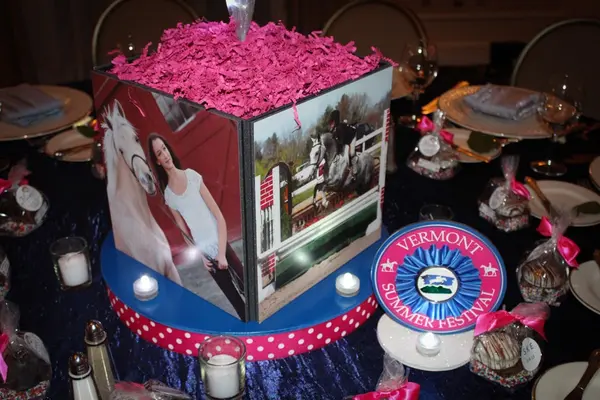 Horse Themed Photo Cube Centerpiece