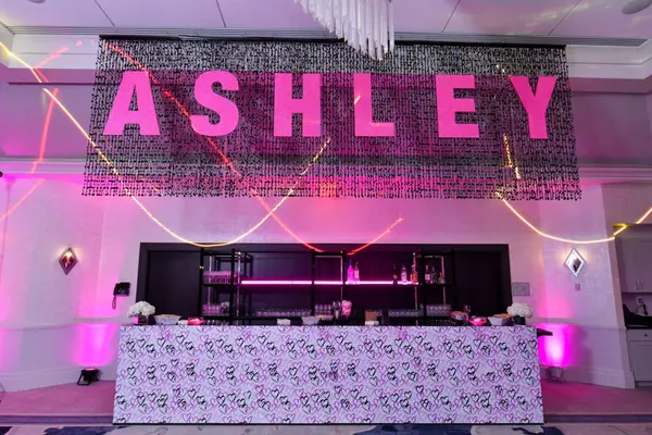 Glittered Cutout Name Display