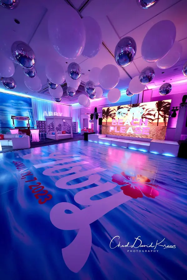 Beach Themed Dance Floor Wrap