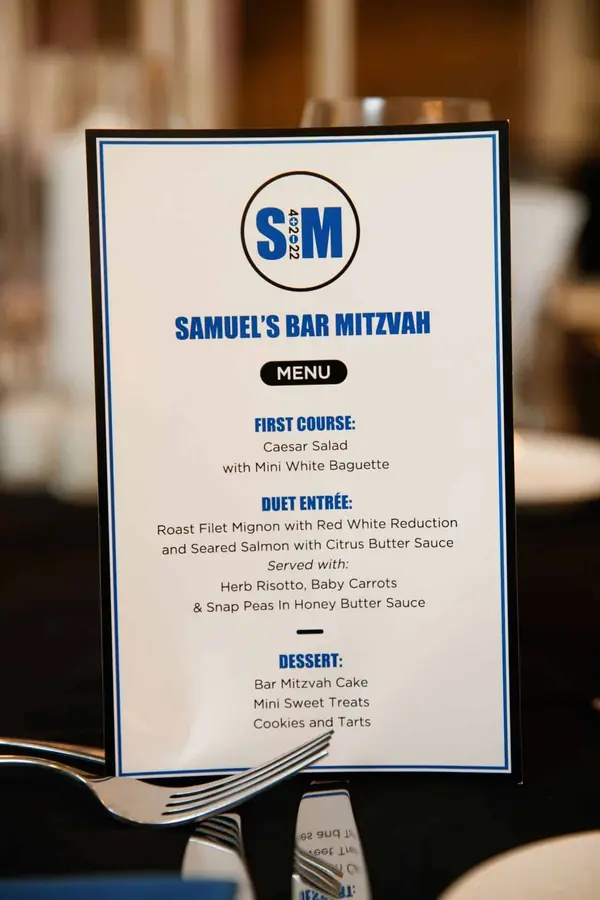 Bar Mitzvah Menu