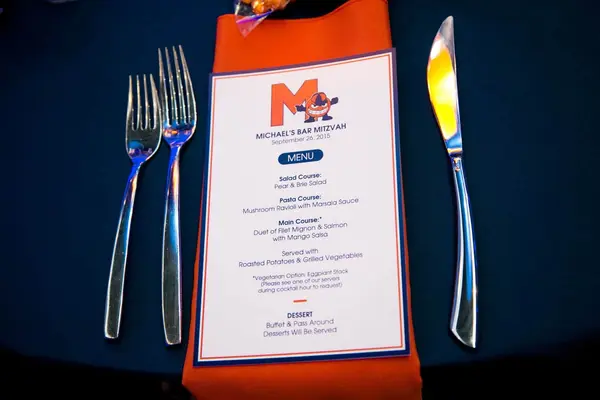 Custom Bar Mitzvah Menu