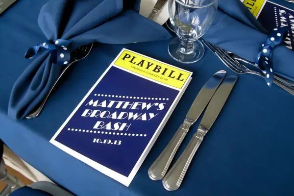 Playbill Menu Card