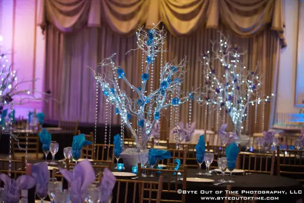 LED Trees with Flowers