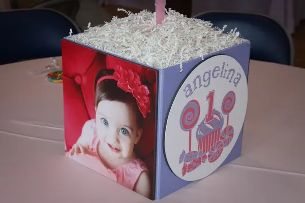 Candy Themed Photo Cube