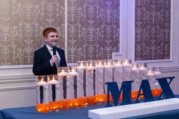 Blue Glitter Name Display