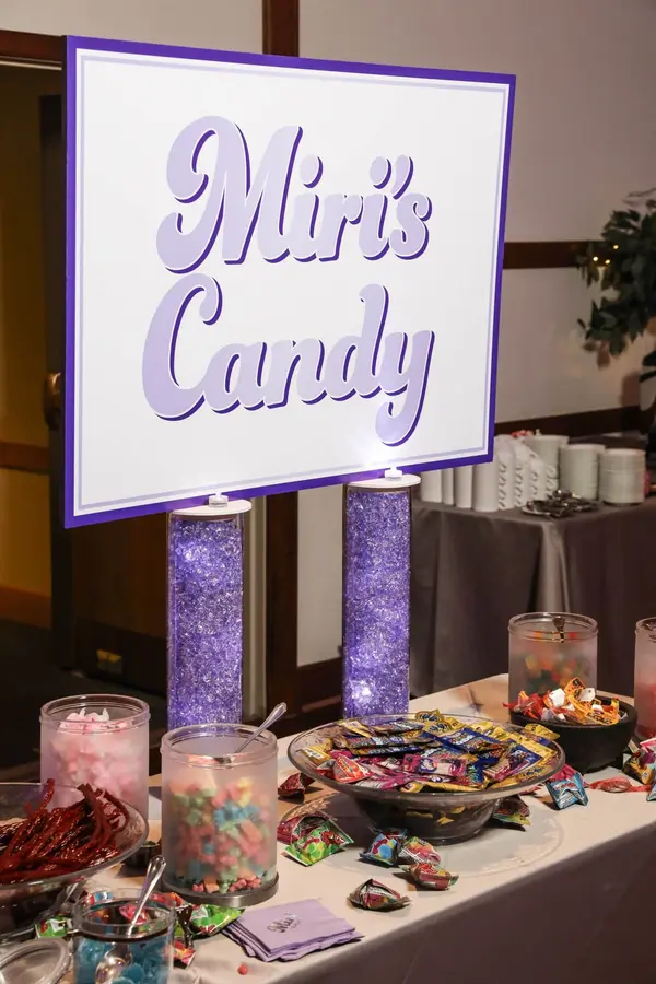 Purple Candy Bar Display
