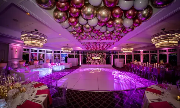Gold and White Orbs Ceiling