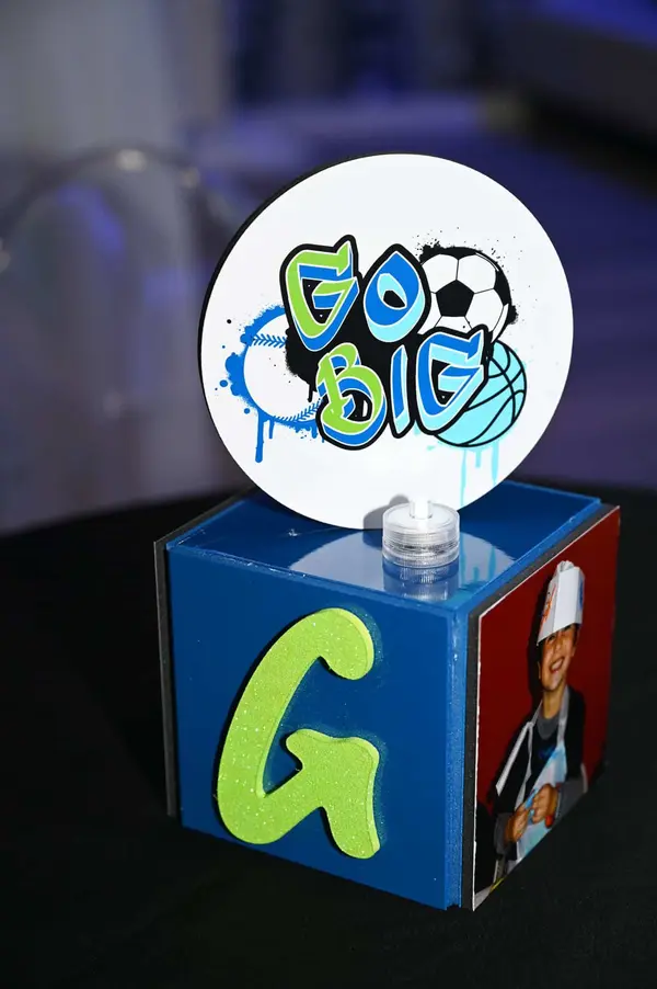 Grafitti Soccer Mini Centerpiece