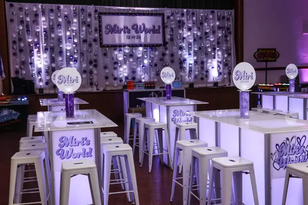 Logo High Top Centerpieces