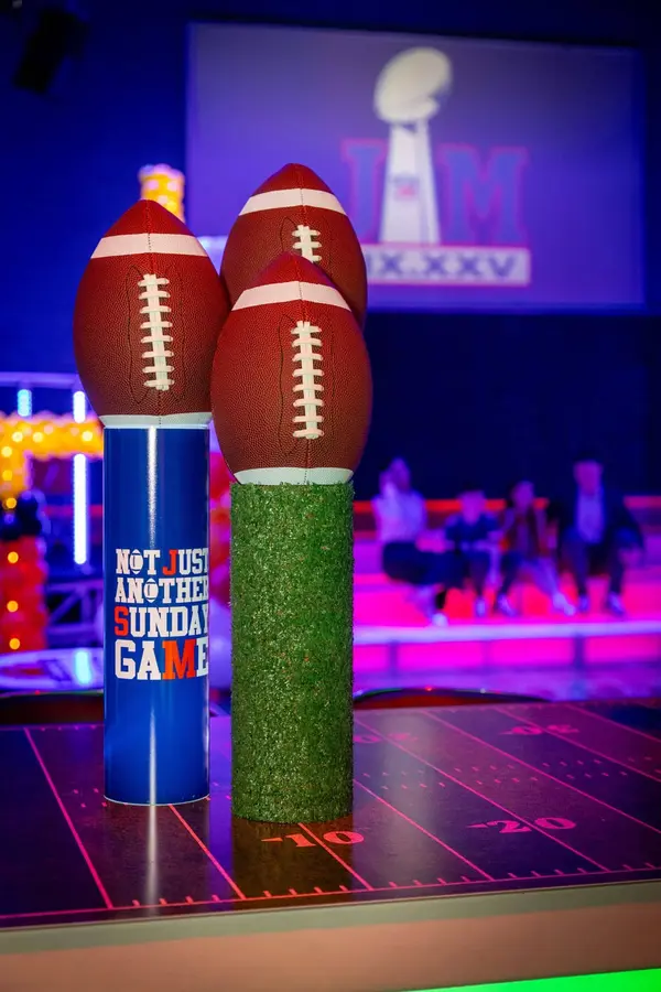 Football Theme High Top Centerpiece