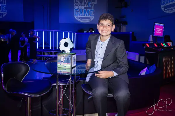 Soccer Mini Cube Lounge Centerpiece