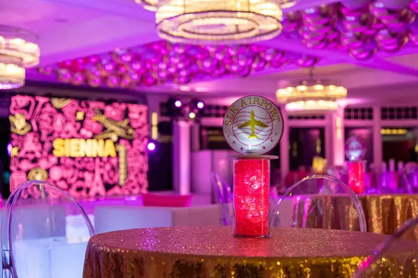 Travel Theme High Top Centerpiece