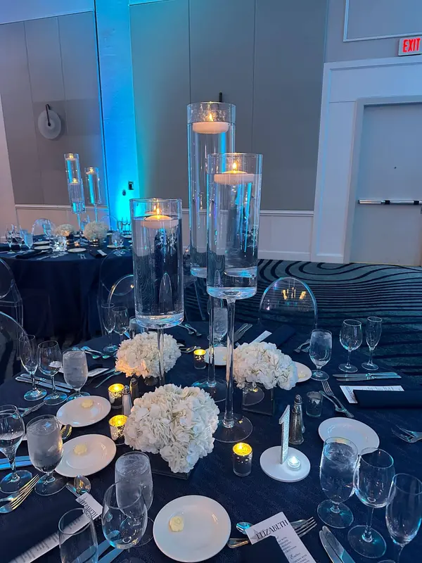 Candle Glass Centerpiece