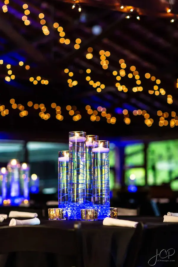 Blue Wire Centerpiece