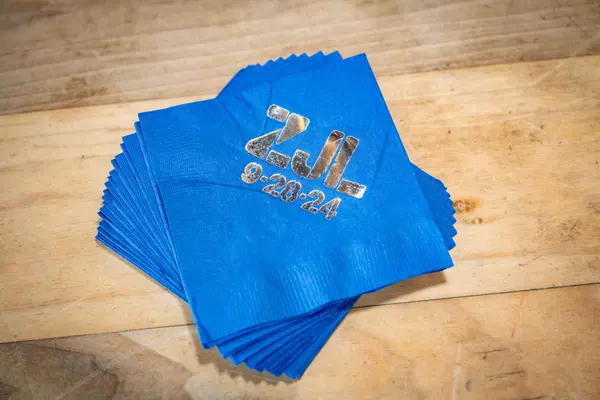 Blue Cocktail Napkins